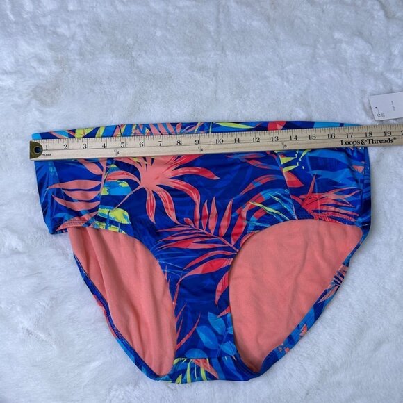 NWT Peyton & Parker "Under the Sea" Tropical High-Rise Bathing Suit Bottom - Picture 8 of 9